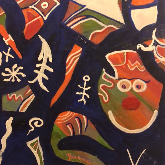 Hand painting bought at art sale signed by artist - Picture 2 of 4